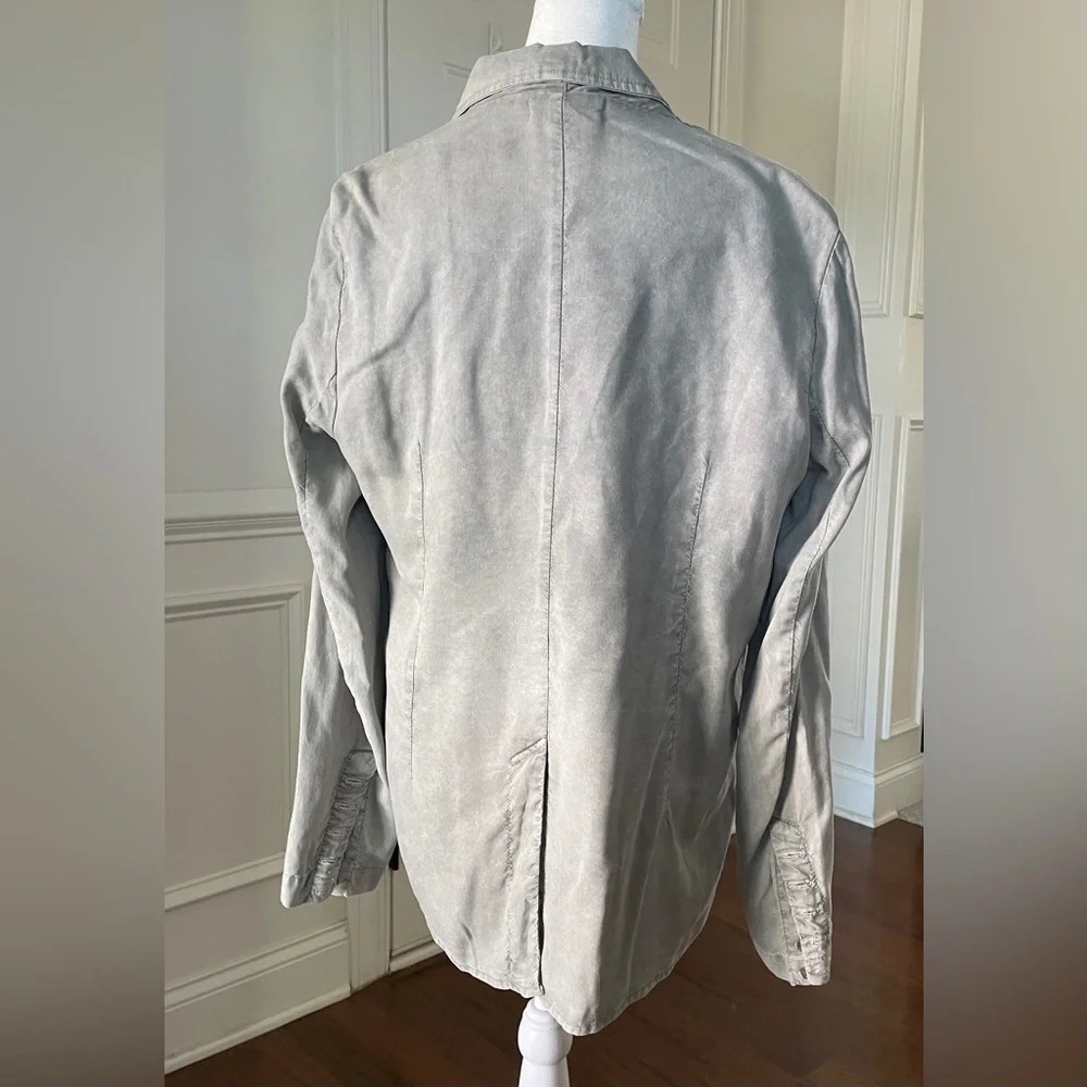 Bella Dahl Easy Longline Green/Gray Blazer Size M